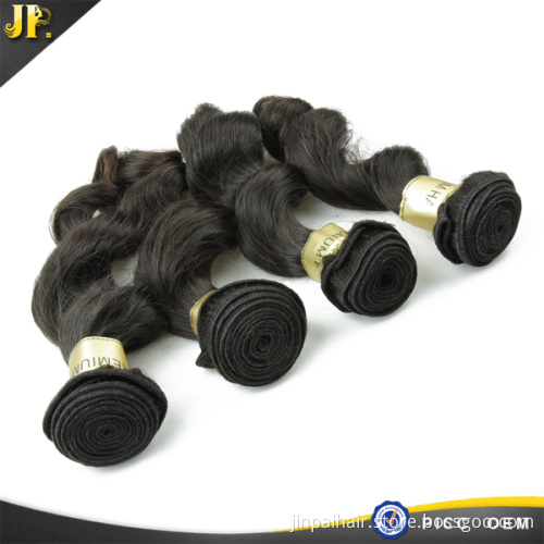 factory directly sale of loose wave natural color virgin hair weft